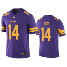 Load image into Gallery viewer, Vikings Stefon Diggs 14 Jersey Purple Color Rush Limited NFL Jersey