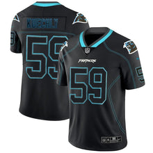 Load image into Gallery viewer, Panthers #59 Kuechlylights Out Black Color Rush Limited Jersey - NFL Jersey