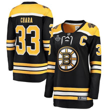 Load image into Gallery viewer, Zdeno Chara Boston Bruins 2019 Stanley Cup Final Bound Women&#39;s Breakaway Player Jersey - Black