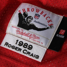 Load image into Gallery viewer, San Francisco 49Ers Roger Craig San Francisco 49Ers Mitchell And Ness 1989 Throwback Jersey Scarlet