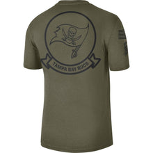 Load image into Gallery viewer, Tampa Bay Buccaneers Nike 2019 Salute To Service Sideline Seal Legend Performance T-Shirt - Olive - NFL TShirt