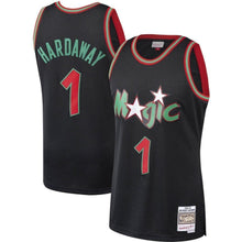 Load image into Gallery viewer, Penny Hardaway Orlando Magic Mitchell &amp; Ness Hardwood Classics Christmas Swingan Collection Jersey – Black