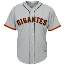 Load image into Gallery viewer, San Francisco Giants San Francisco Giants Majestic Road Hispanic Heritage Cool Base Team Jersey Gray