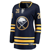 Load image into Gallery viewer, Zemgus Girgensons Buffalo Sabres Women&#39;s Home Breakaway Player Jersey - Navy NHL Women Jersey