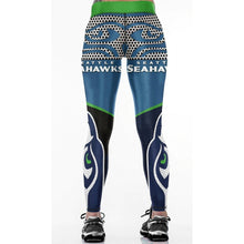 Load image into Gallery viewer, Seattle Sehawks Slim Fitness 3D Printing Leggings