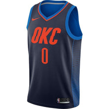 Load image into Gallery viewer, Russell Westbrook Oklahoma City Thunder Jersey - Statement Edition – Navy