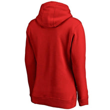 Load image into Gallery viewer, Washington Nationals  Branded Women's Team Lockup Pullover Hoodie - Red MLB Women Pullover Hoodie