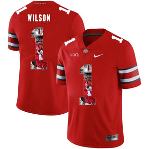 Ohio State Dontre Wilson 1 Digital Art Red 3 Football Jersey