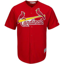Load image into Gallery viewer, St Louis Cardinals St Louis Cardinals Majestic Big And Tall Alternate Cool Base Team Jersey Red