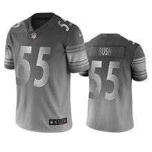 Load image into Gallery viewer, Pittsburgh Steelers Devin Bush Silver Gray City Edition Jersey NFL Jersey
