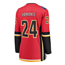 Load image into Gallery viewer, Travis Hamonic Calgary Flames Women's Home Breakaway Player Jersey - Red NHL Women Jersey