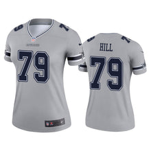 Load image into Gallery viewer, Trysten Hill Cowboys Inverted Legend Silver Women Jersey - NFL Jersey