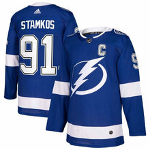 Load image into Gallery viewer, Steven Stamkos Tampa Bay Lightning Player Jersey - Blue NHL Jersey