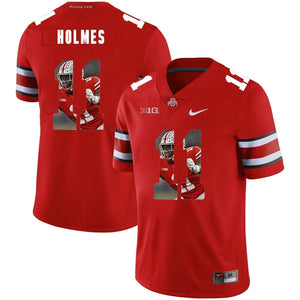 Ohio State Jalyn Holmes 11 Digital Art Red 3 Football Jersey