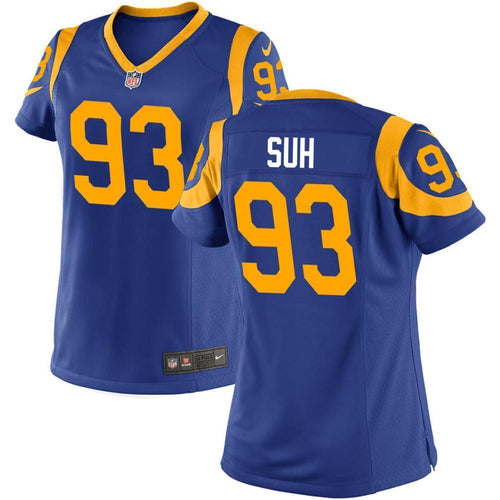 Women's Ndamukong Suh #93 Los Angeles Rams Game Throwback Jersey - Royal