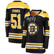 Load image into Gallery viewer, Ryan Spooner Boston Bruins 2019 Stanley Cup Final Bound Women's Breakaway Player Jersey - Black