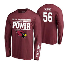 Load image into Gallery viewer, Terrell Suggs Long Sleeve Power Nfl T-Shirt NFL Long Sleeve