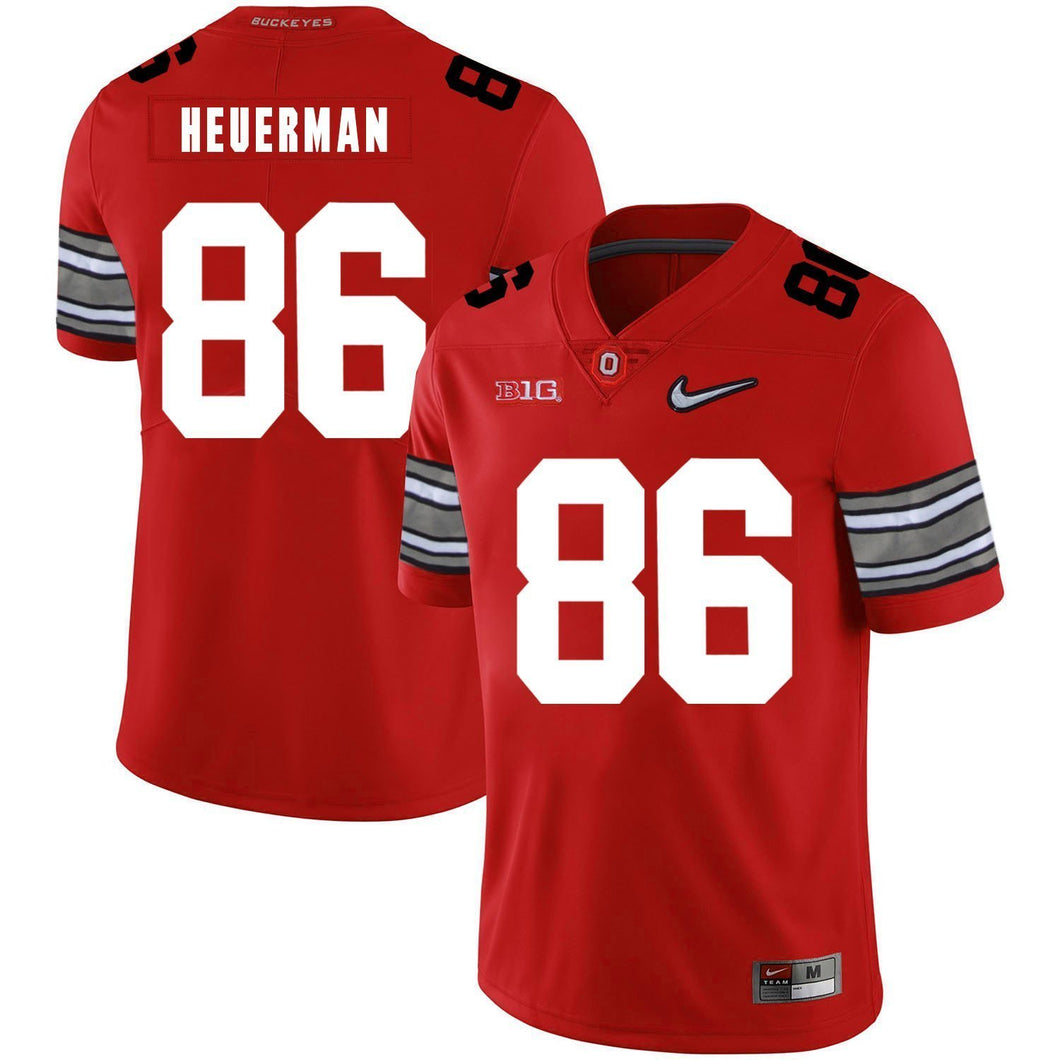 Ohio State Jeff Heuerman 86 Red Football Jersey