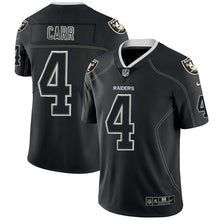 Load image into Gallery viewer, Raiders #4 Carrlights Out Black Color Rush Limited Jersey - NFL Jersey