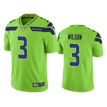 Load image into Gallery viewer, Seahawks Russell Wilson 3 Jersey Neon Green Color Rush Limited NFL Jersey