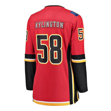 Load image into Gallery viewer, Oliver Kylington Calgary Flames Women's Home Breakaway Player Jersey - Red NHL Women Jersey