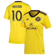 Load image into Gallery viewer, Women's Columbus Crew Sc Federico Higuain Yellow 2019 Primary Player Jersey