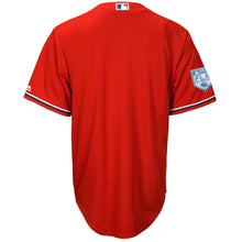 Load image into Gallery viewer, Philadelphia Phillies 2019 Spring Training Cool Base Team Jersey – Scarlet