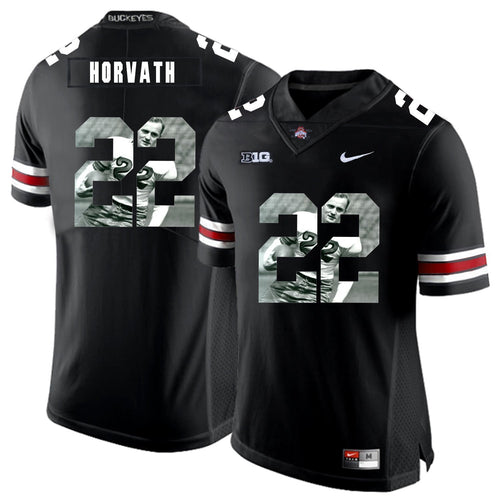 Ohio State Les Horvath 22 Digital Art Black 2 Football Jersey