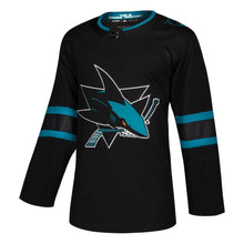 Load image into Gallery viewer, San Jose Sharks Adidas Alternate  Jersey - Black NHL Jersey