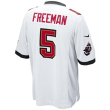 Load image into Gallery viewer, Tampa Bay Buccaneers Josh Freeman Tampa Bay Buccaneers Historic Logo Game Jersey White