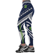 Load image into Gallery viewer, Seattle Sehawks Slim Fitness 3D Printing Leggings