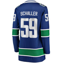 Load image into Gallery viewer, Tim Schaller Vancouver Canucks  Women's Home Breakaway Player Jersey - Blue NHL Women Jersey