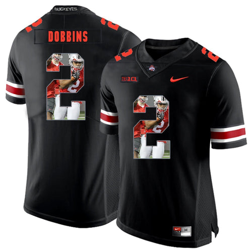 Ohio State J.K Dobbins 2 Digital Art Black 1 Football Jersey