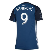 Load image into Gallery viewer, Women's La Galaxy Zlatan Ibrahimovic Navy 2019 Secondary Player Jersey