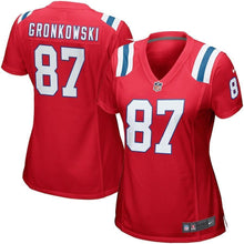Load image into Gallery viewer, Rob Gronkowski New England Patriots Women's Game Jersey - Red