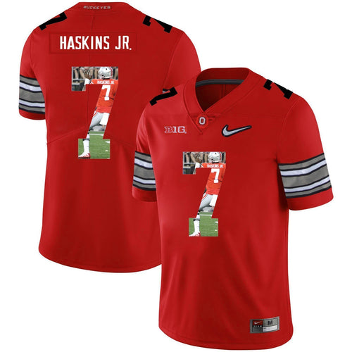 Ohio State Dwayne Haskins 7 Digital Art Red 1 Football Jersey