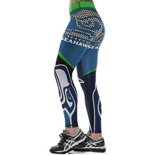 Load image into Gallery viewer, Seattle Sehawks Slim Fitness 3D Printing Leggings
