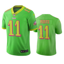 Load image into Gallery viewer, Philadelphia Eagles Carson Wentz Green City Edition Jersey NFL Jersey