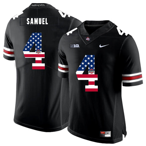 Ohio State Curtis Samuel 4 American Flag Black 2 Football Jersey