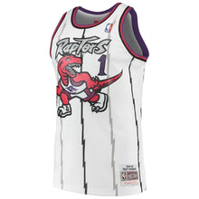Load image into Gallery viewer, Tracy Mcgrady Toronto Raptors Mitchell &amp; Ness 1998-99 Hardwood Classics Swingman Jersey – White