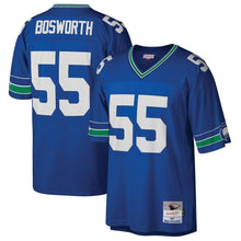 Load image into Gallery viewer, Seattle Seahawks Brian Bosworth Seattle Seahawks Mitchell And Ness Retired Player Legacy Jersey Royal