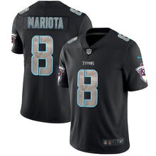 Load image into Gallery viewer, Titans #8 Mariotaimpact Black Color Rush Limited Jersey - NFL Jersey