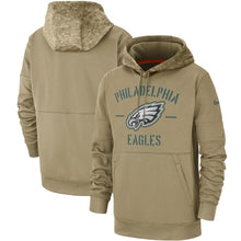 Load image into Gallery viewer, Philadelphia Eagles Nike 2019 Salute To Service Sideline Therma Pullover Hoodie - Tan - NFL Pullover Hoodie