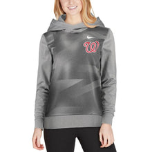 Load image into Gallery viewer, Washington Nationals Women's Performance Pullover Hoodie - Heathered Gray MLB Women Pullover Hoodie