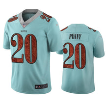 Load image into Gallery viewer, Seattle Seahawks Rashaad Penny Light Blue City Edition Jersey NFL Jersey