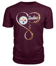 Load image into Gallery viewer, Pittsburgh-Steelers Love Collection T-Shirt 2018 - Guys Tee