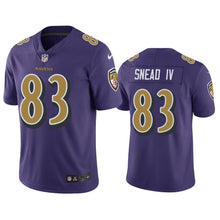 Load image into Gallery viewer, Ravens Willie Snead Iv 83 Jersey Purple Color Rush Limited NFL Jersey