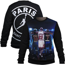 Load image into Gallery viewer, Psg Paris Saint-Germain Jordan X Neymar X Mbappe 3D Hoodie T-Shirt Limited Edition - 3D Printed Full-zip Hoodie