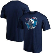 Load image into Gallery viewer, Washington Nationals Majestic 2019 World Series Champions Trophy Shark T-Shirt - Navy MLB T-shirt