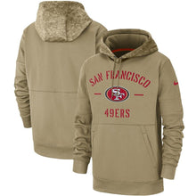 Load image into Gallery viewer, San Francisco 49Ers Nike 2019 Salute To Service Sideline Therma Pullover Hoodie - Tan - NFL Pullover Hoodie